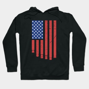 American Truck Driver USA Flag Hoodie